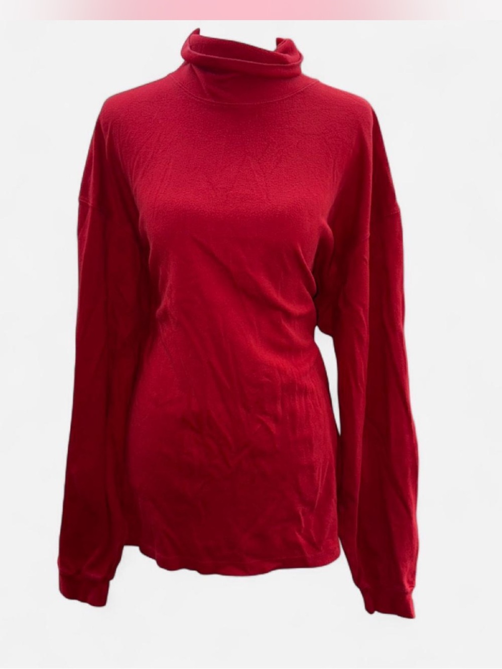 Vintage J. Crew Red Turtleneck Long Sleeve Top